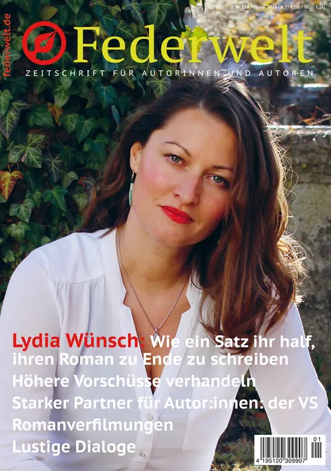 Cover Federwelt Nr. 158 Februar/März 2023