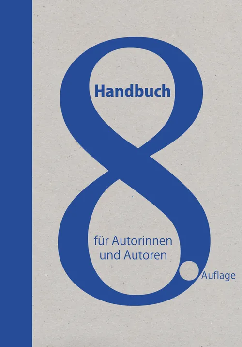 Cover der 8. Ausgabe des »Handbuchs für Autorinnen und Autoren«