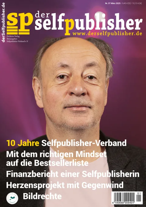 Cover der selfpublisher Heft Nr. 37, März 2025