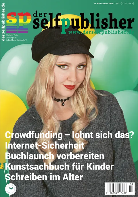 Cover der selfpublisher Heft Nr. 40, Dezember 2025