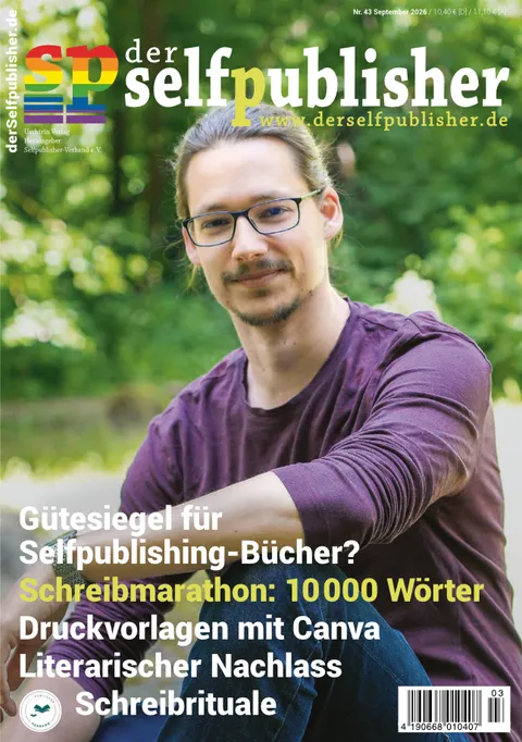 Cover der selfpublisher Heft Nr. 43, September 2026