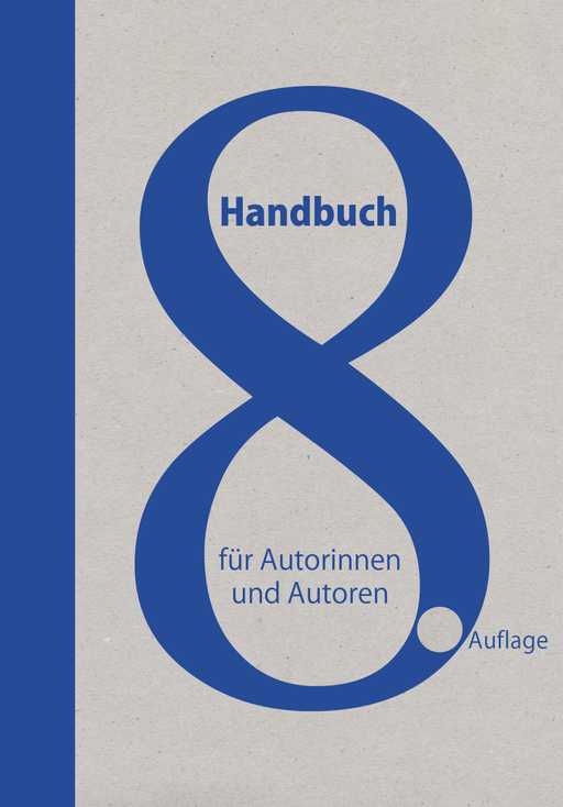 Cover des Handbuchs für Autorinnen und Autoren